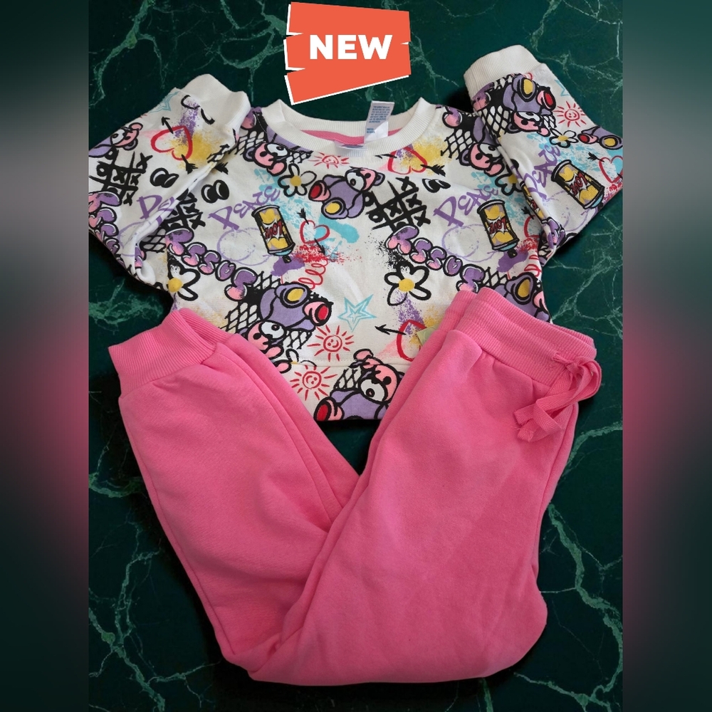 Graffiti 2pc Outfit Set Women Size 4